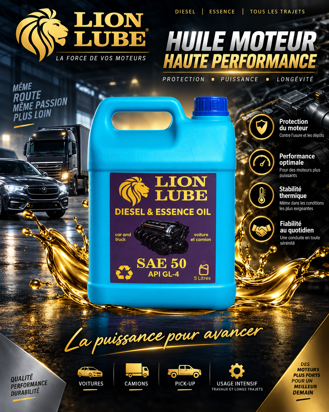 Huile moteur 5 litres